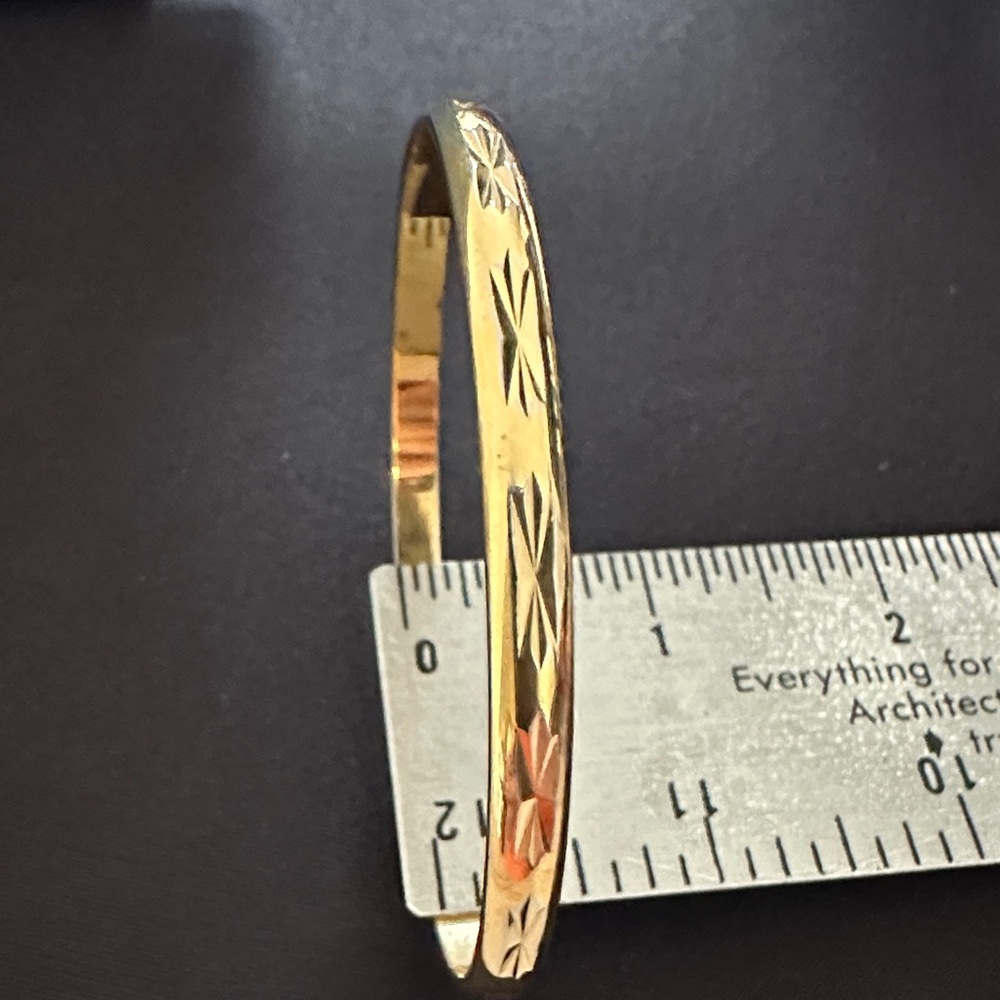 Monet Gold Textured Bracelet